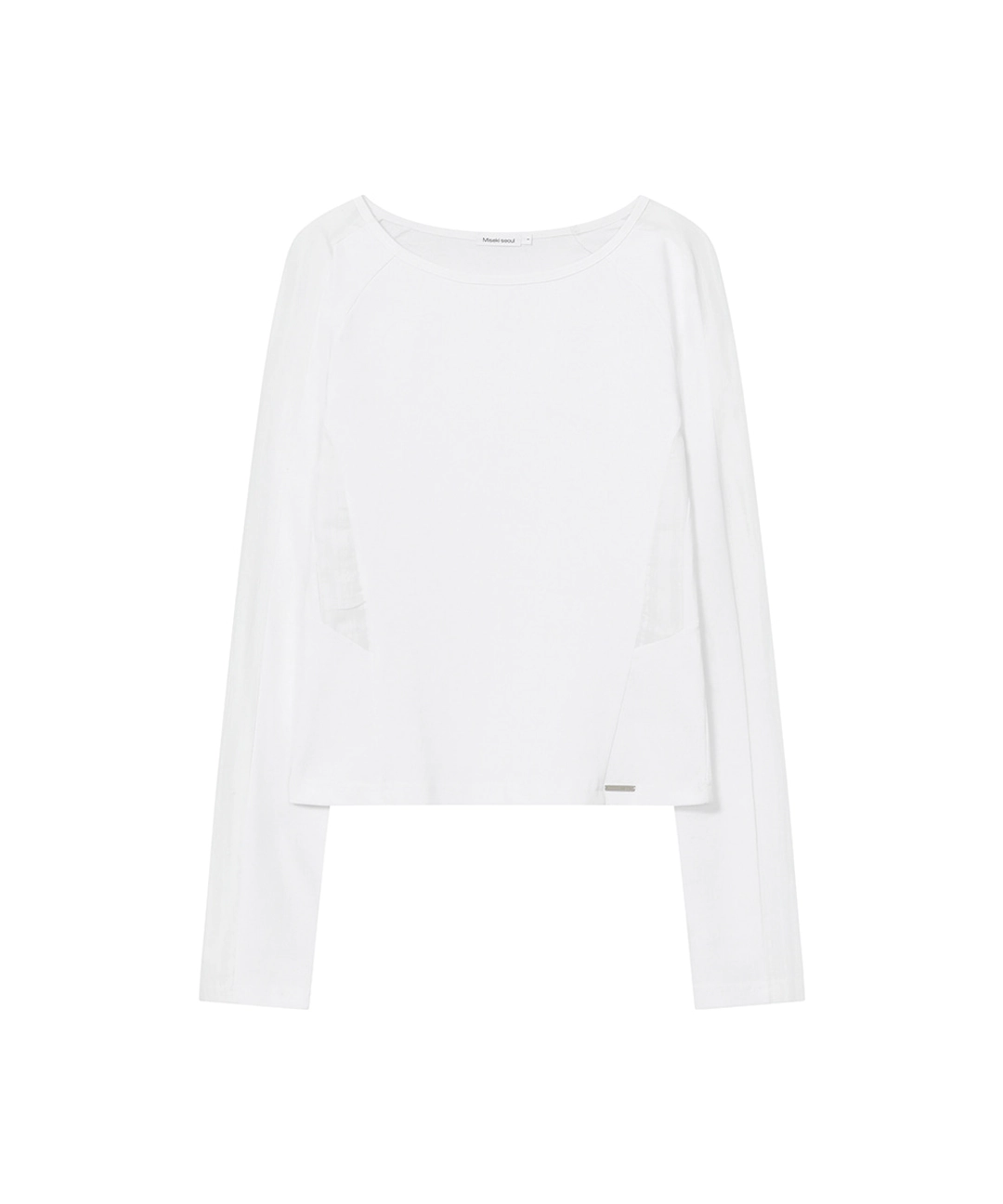 미세키서울 Shirt combination long sleeve WHITE 상품 이미지 1