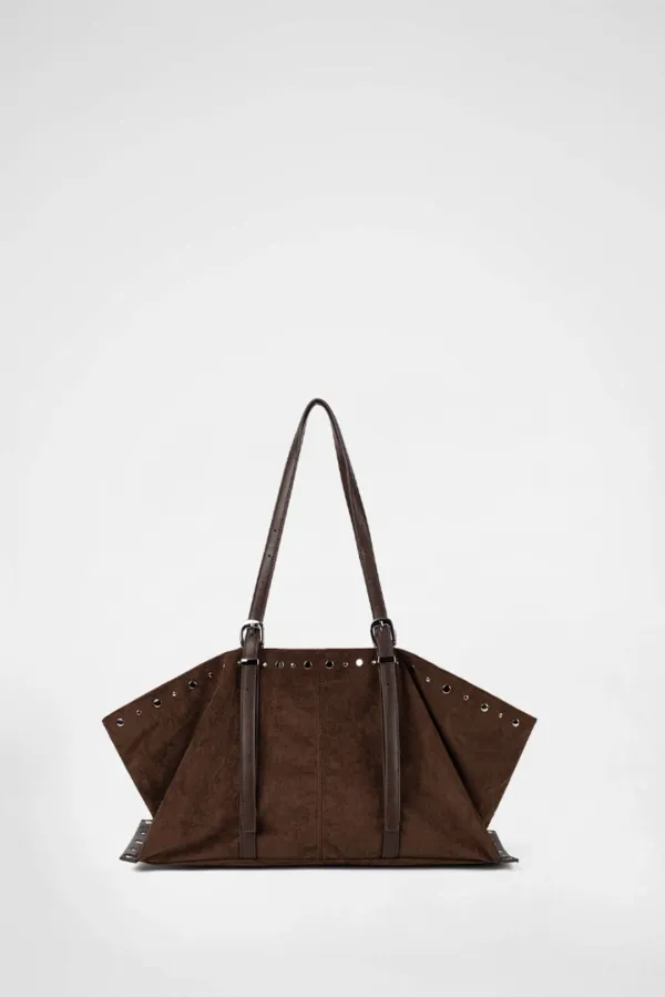 VEYRA STUD BAG / BROWN