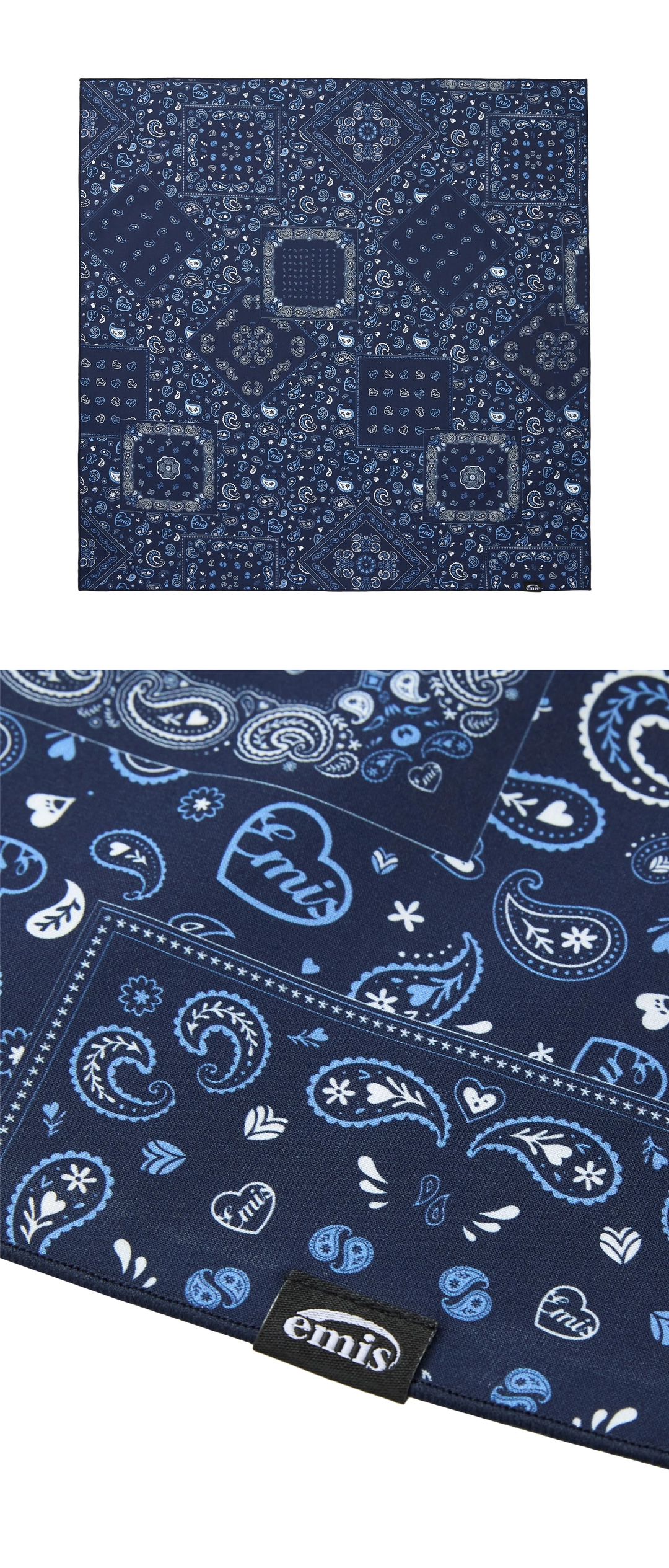 이미스 PAISLEY SCARF-NAVY 상품 이미지 3