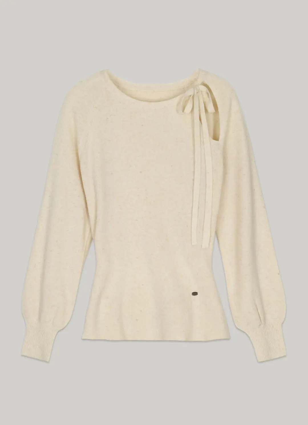 아워코모스 comos 1345 cut-out back button knit (cream) 상품 이미지 1
