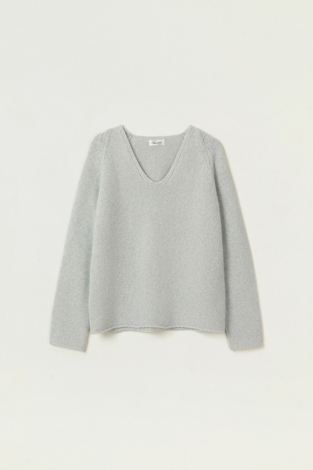 세이지먼트 ROWAN ALPACA V NECK KNIT_GRAY 상품 이미지 3