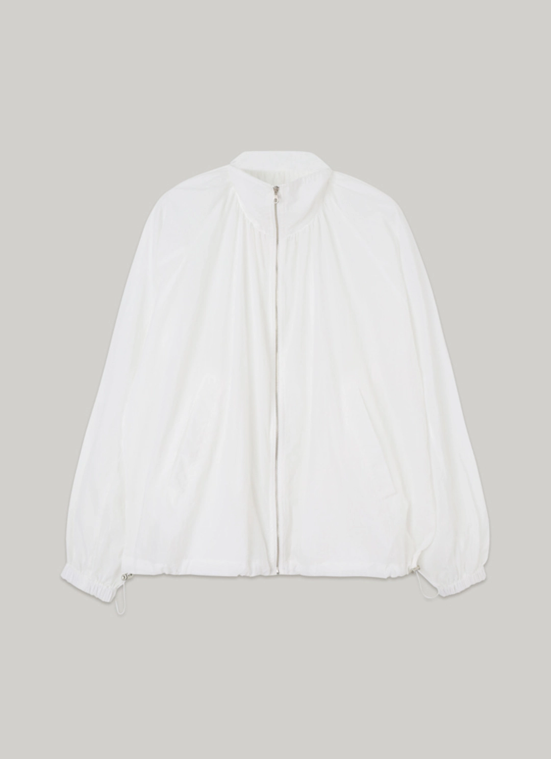 아워코모스 comos 1444 shirring sheer wind breaker (white) 상품 이미지 3