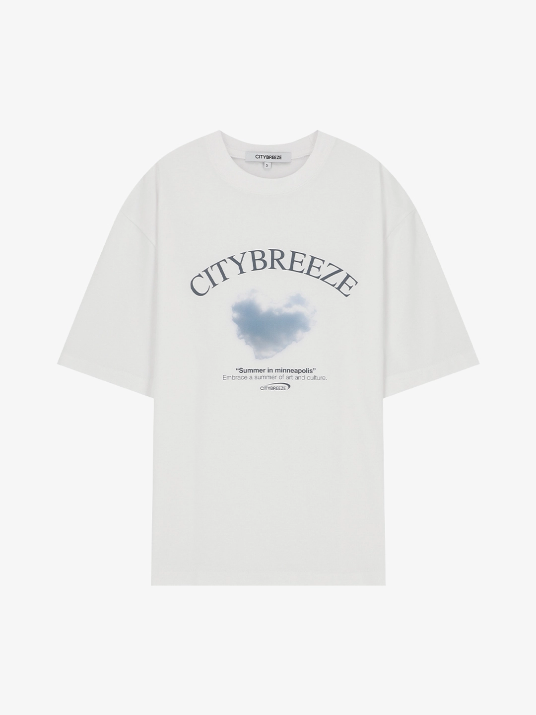 시티브리즈 클라우디 드림 반팔 티셔츠_WHITE 상품 이미지 3