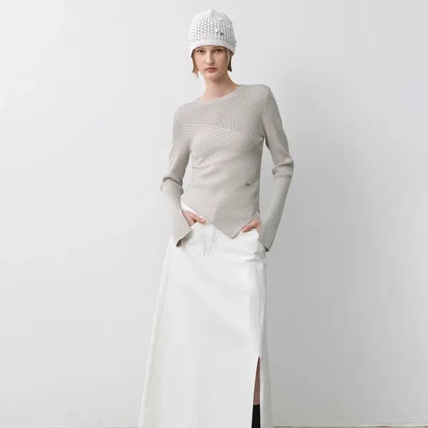 (T-7012)GAVEL UNBALANCE KNIT