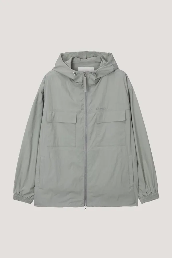 UNISEX HOODED WIND BREAKER MINT_UDJU4A113E1