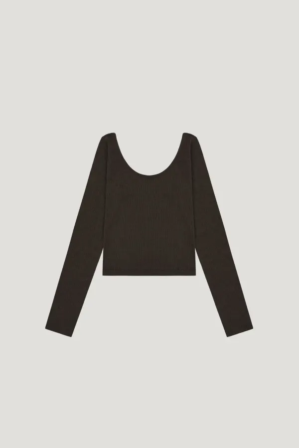 [L/V] LOW BACK T (BROWN)