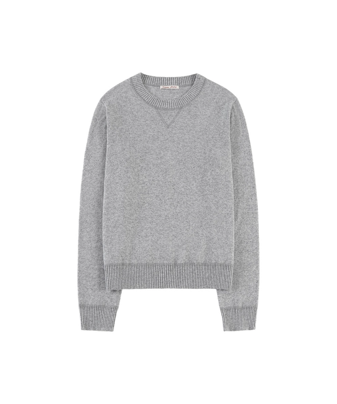 반원 아뜰리에 KN4288 에센셜 라운드 니트_Melange gray 상품 이미지 1