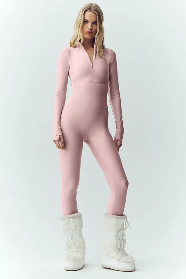Airlift Winter Warm Ski Time Bib - Pink Champagne