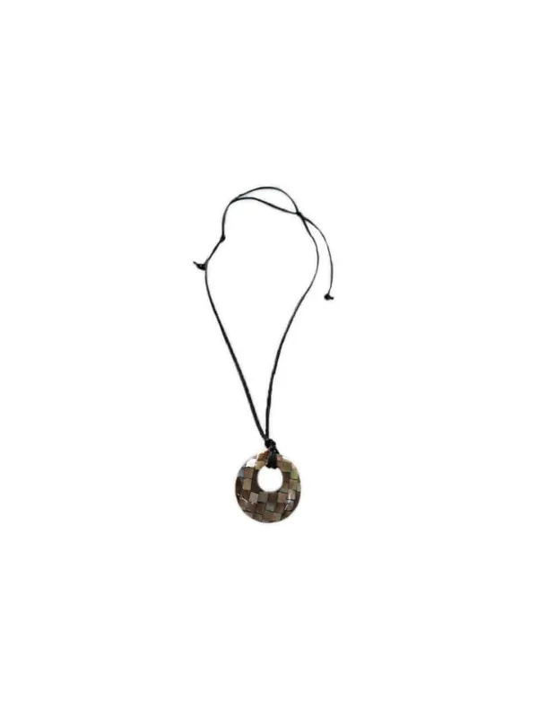 LYRA SHERD NECKLACE SAND PEARL