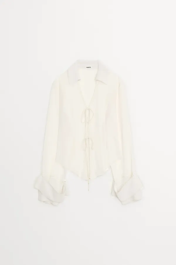 Antoine Sheer Shirt cream