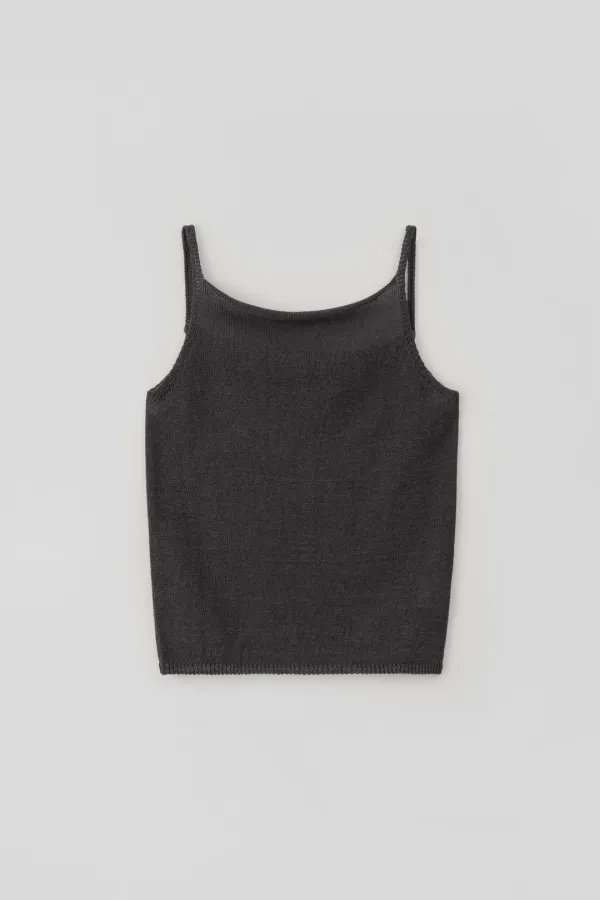 [5/26 예약배송] Hanji Sleeveless Top_Charcoal