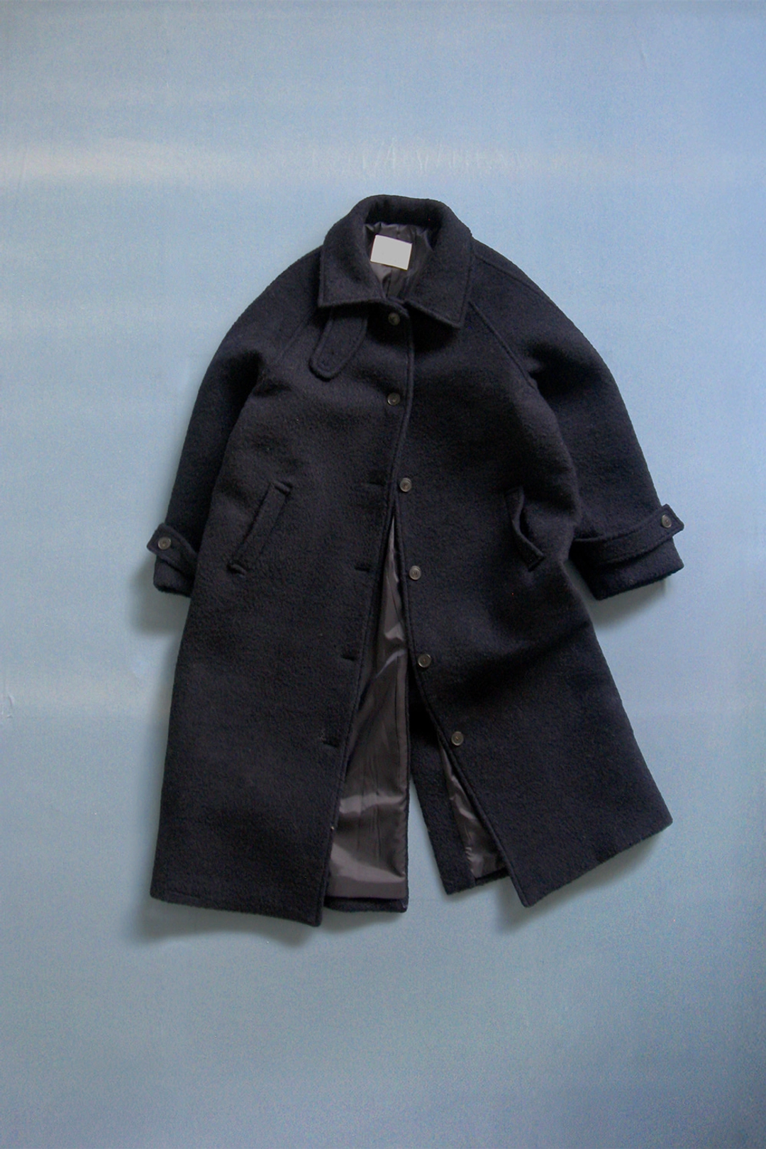 위드아웃썸머 Snug boucle coat_navy 상품 이미지 2