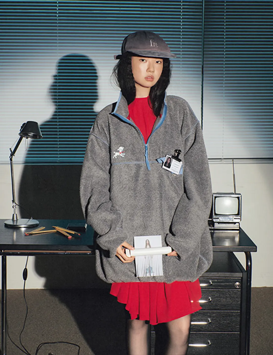 프레클 sheep needlepoint fleece top 상품 이미지 2