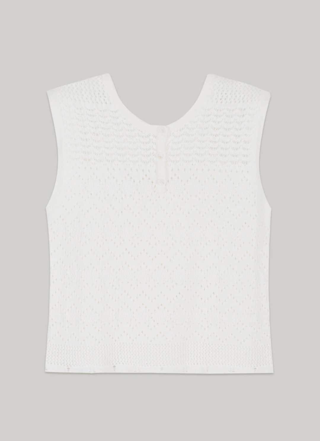 아워코모스 comos 1398 (set) back ribbon punching knit (ivory)+layered punching knit skirt (ivory) 상품 이미지 3