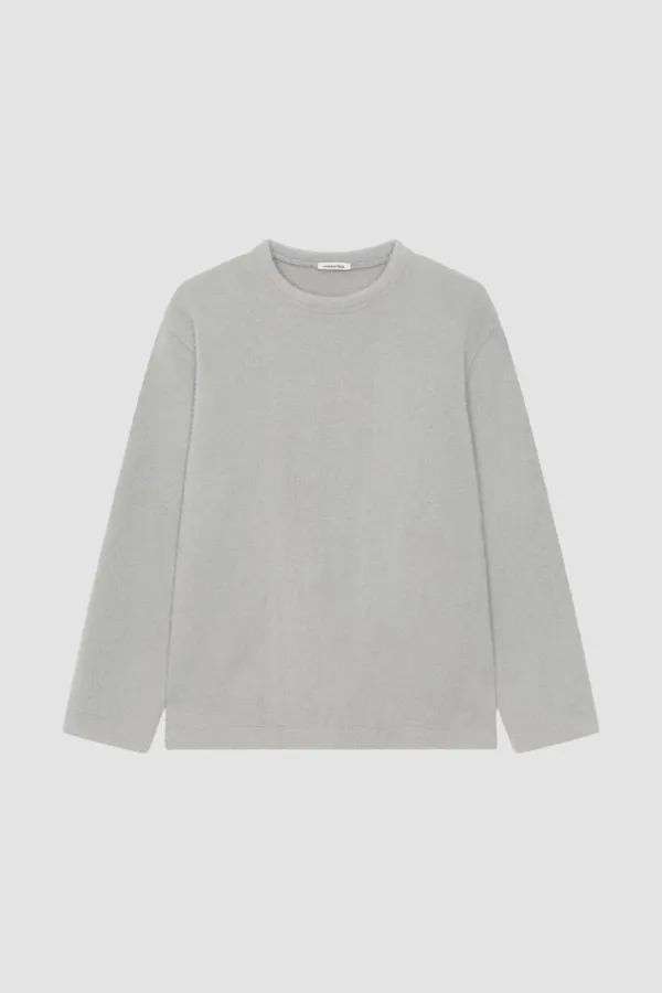 [EXCLUSIVE] FUZZY LOOSE T-SHIRT_LIGHT GREY