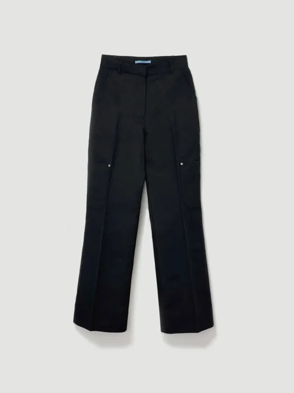 Plain cargo pants (블랙)