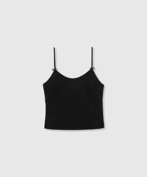 Soft lace cami (Black)
