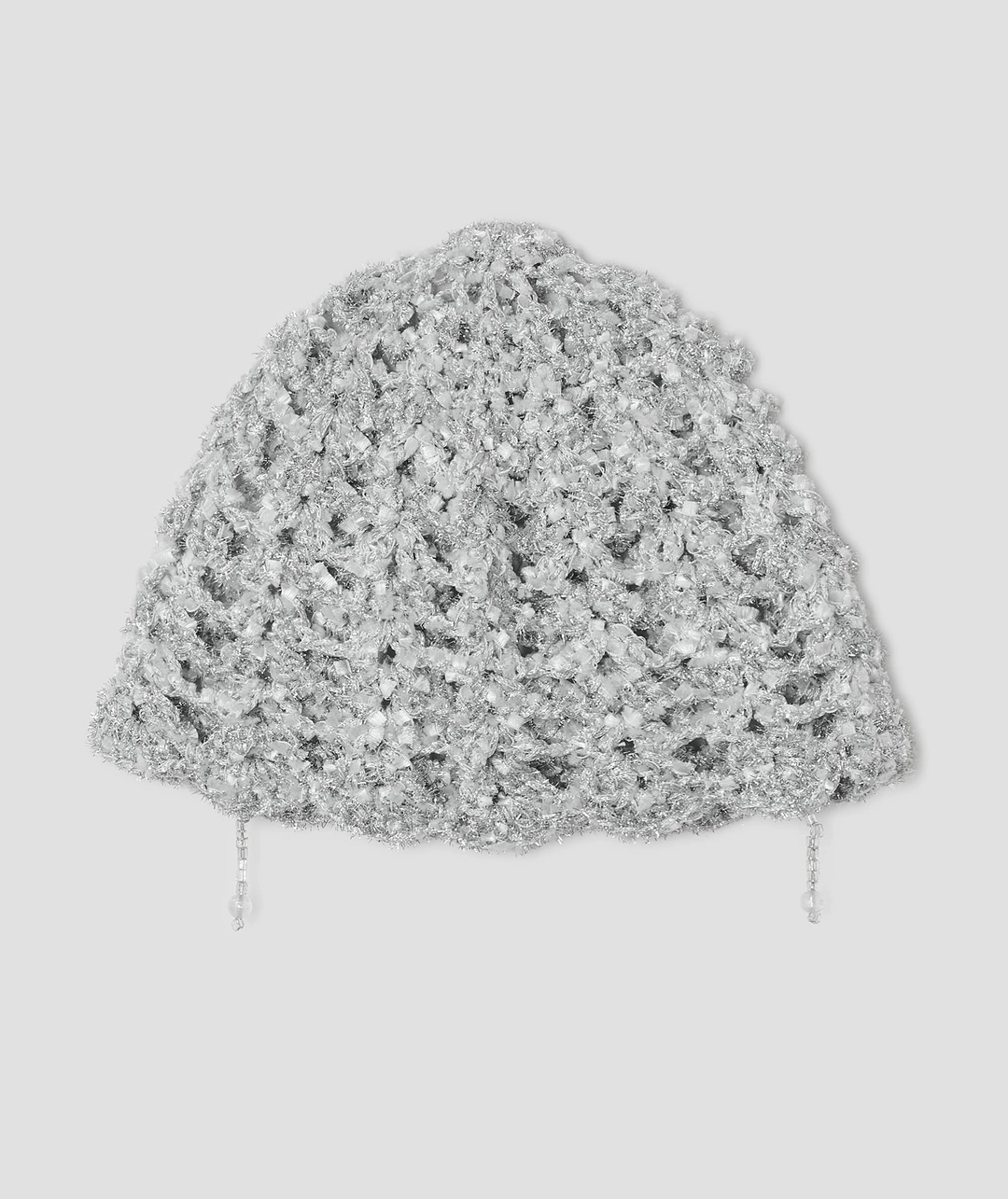 타입서비스 Shimmery Beaded Strap Beanie [Silver] 상품 이미지 1