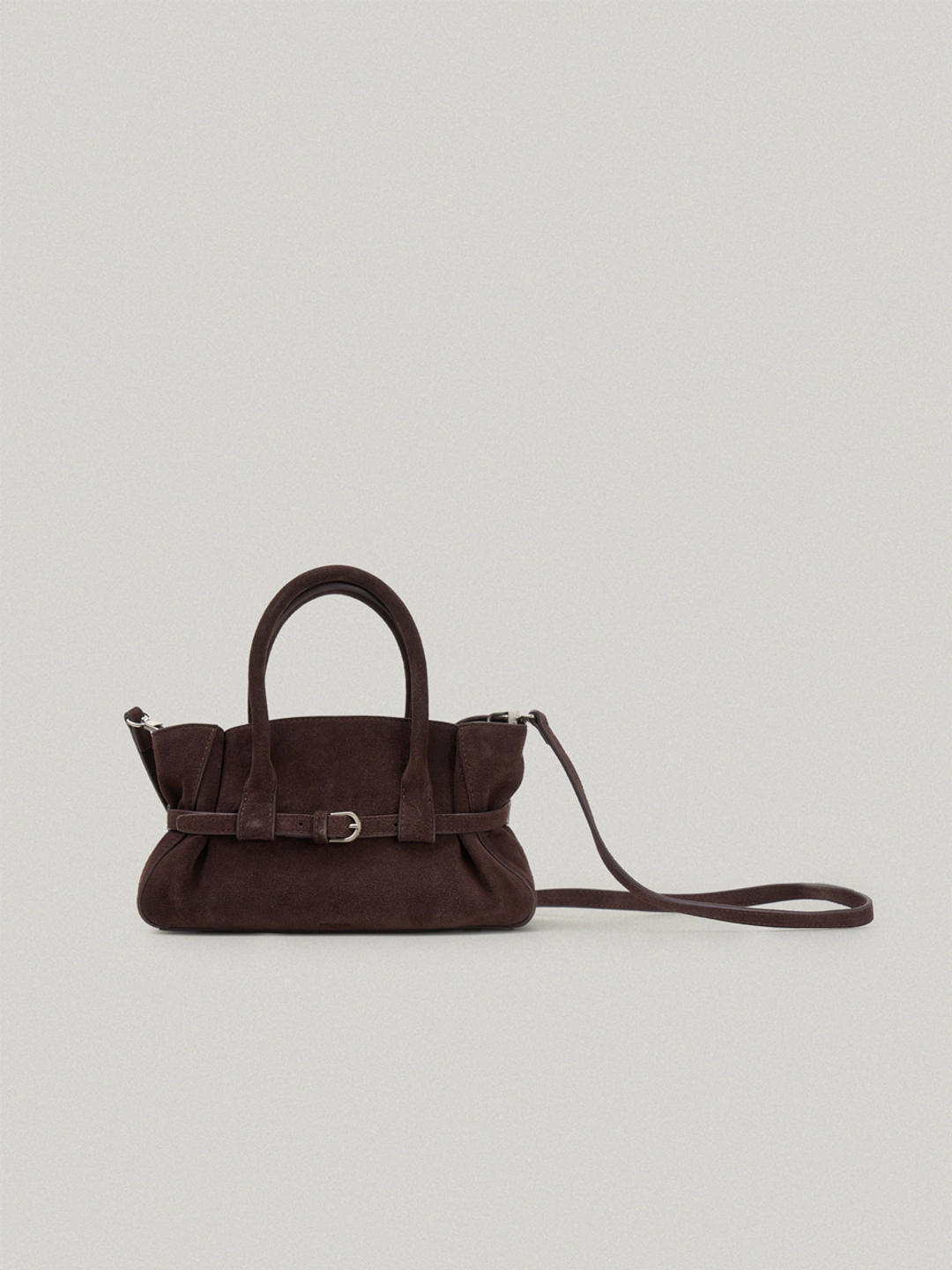 폴뉴아 MINI HAVI BAG-SUEDE (BROWN) 상품 이미지 1