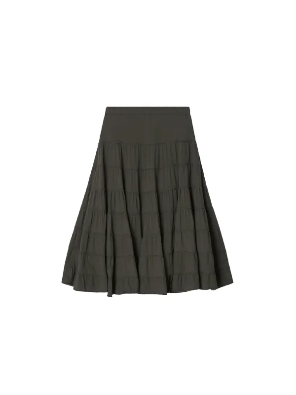 ✲6TH CATERPIL SKIRT KHAKI