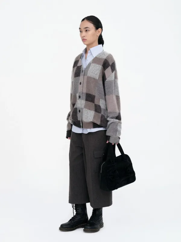 Nubuck Shirring Bag [Black]