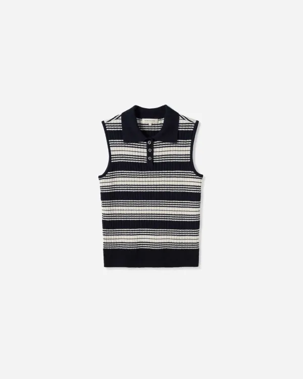 Kaia Stripe Collar Knit