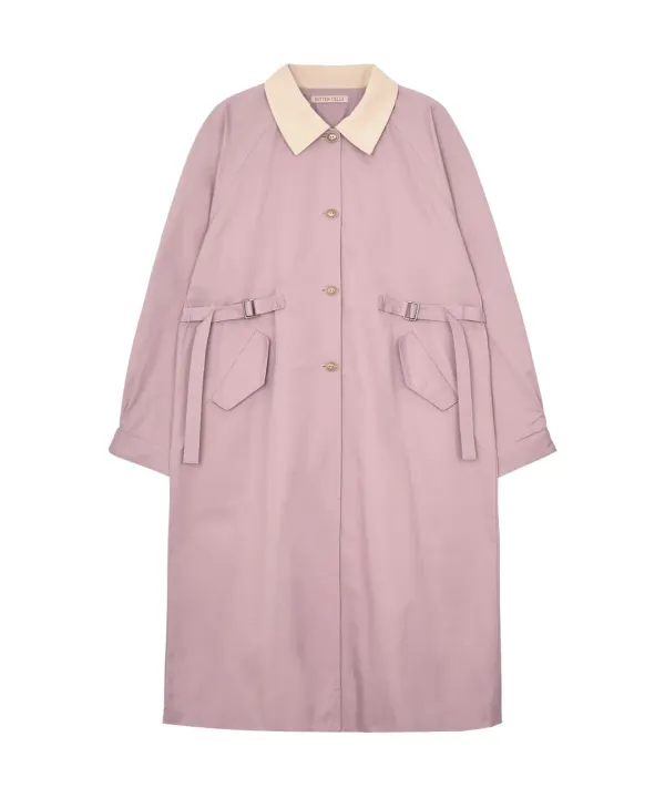 Choir Trench Coat-Pink