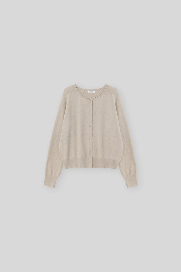 Mitt linen cardigan (beige)