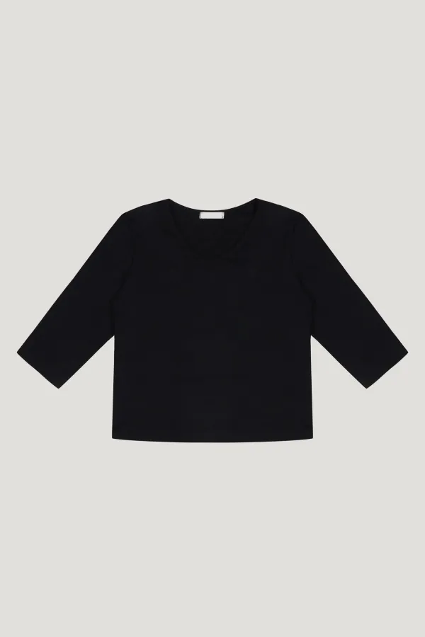 Mona V-Neck Tee (black)