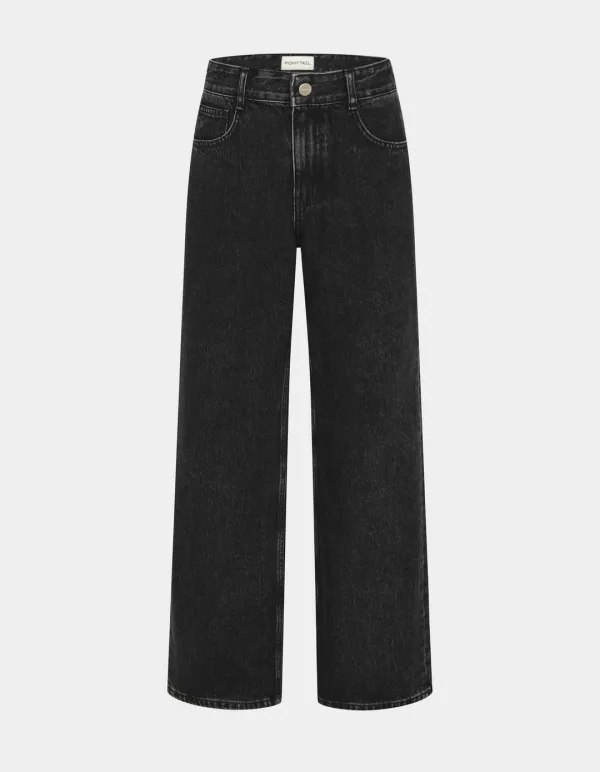 [ M, L - 10/30(금) 순차 배송 ] Born BELLA Loose-fit Jeans (Washed Black)