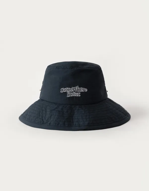 [Release] 6.11 출고 Nylon Wave Logo Safari Hat - Navy