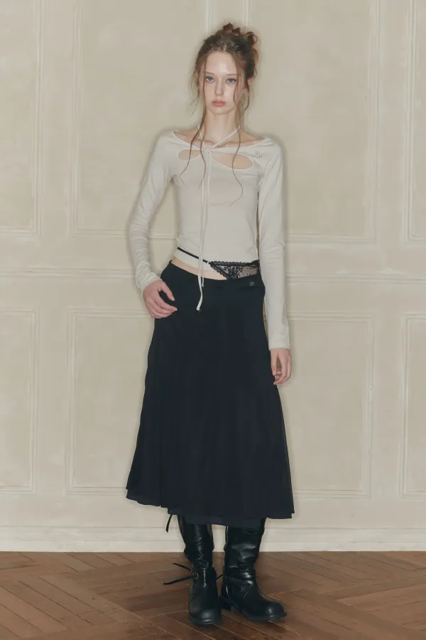 MOONFLOWER SKIRT black