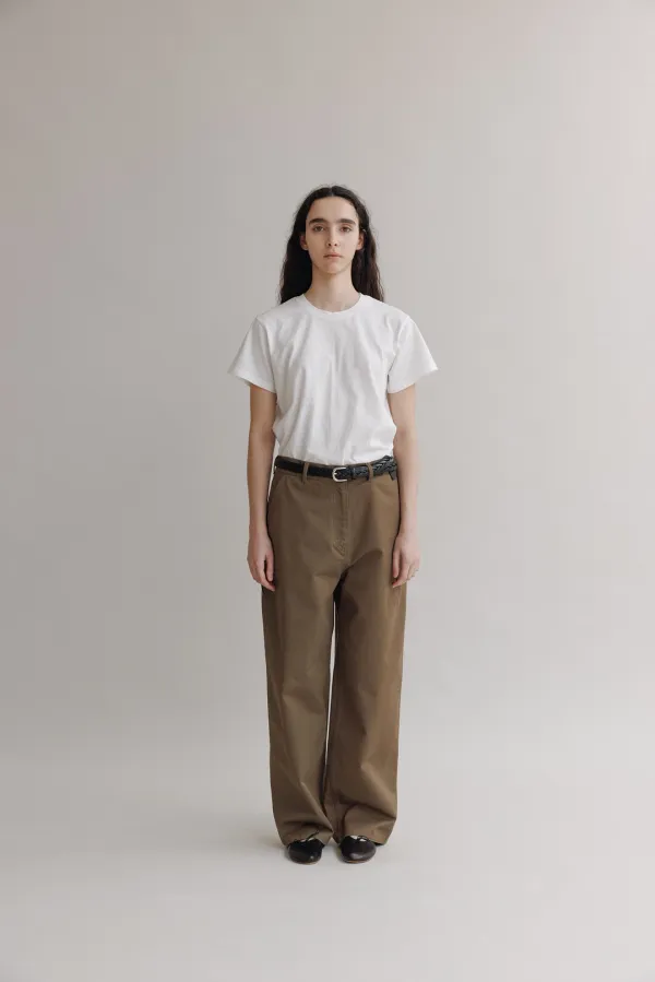 Cotton carpenter pants (Brown)