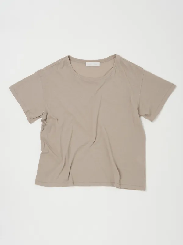 RAW BASIC TEE IN BEIGE