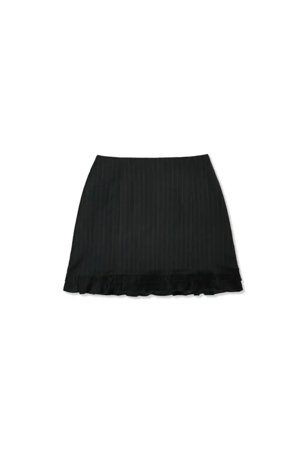 Pinstripe skirt_charcoal