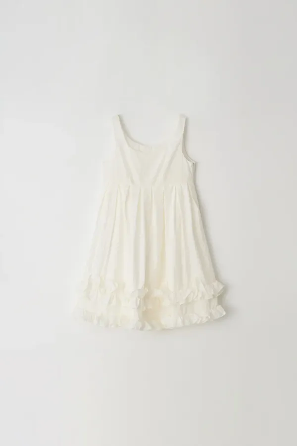 Ruffled Dress (Ivory)