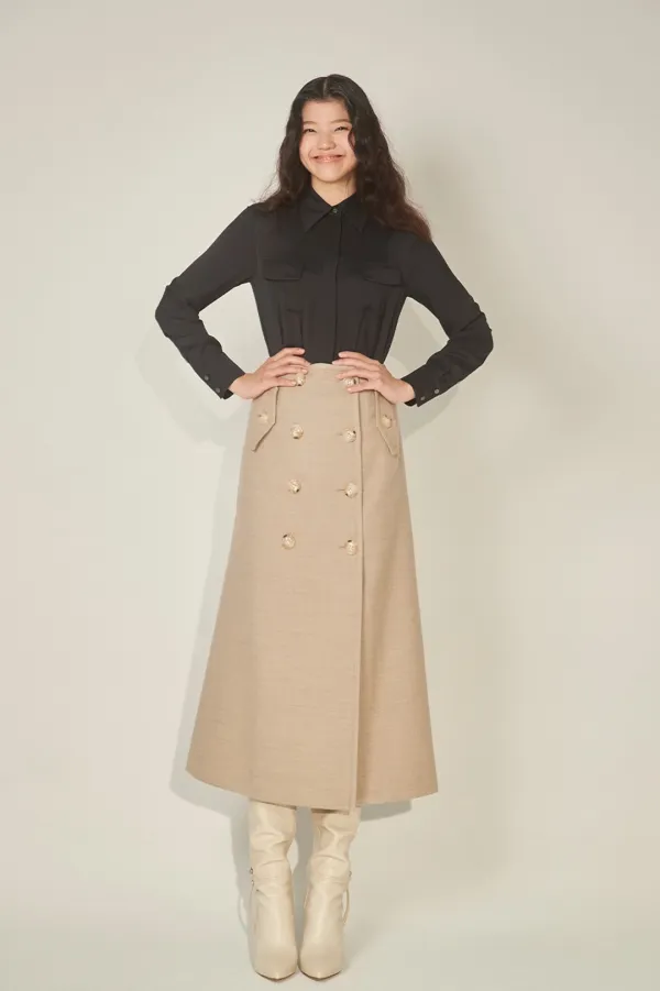 NO.16 SKIRT - BEIGE