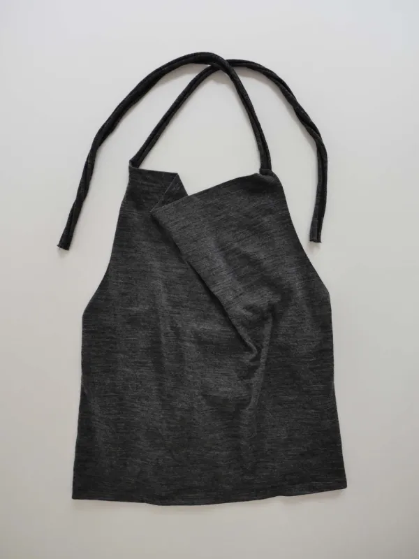 Laine Halter-neck Top (charcoal)