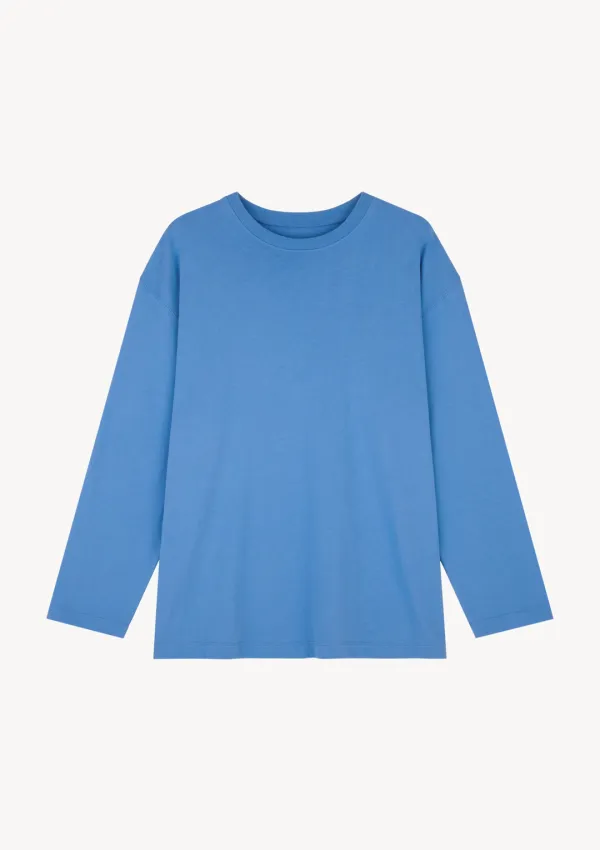 Eliot R-Neck T-shirt in Sky Blue