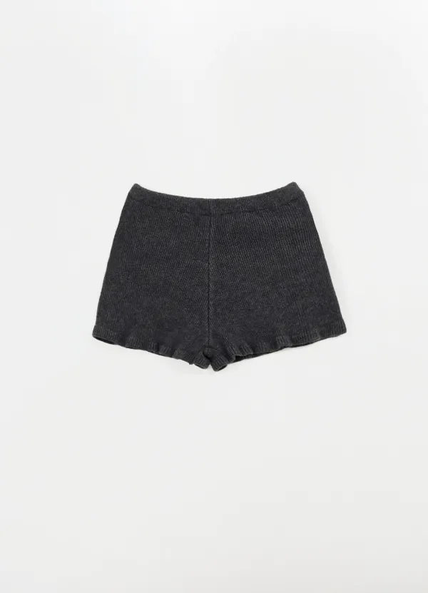 Tutu Knit Frill Pants(Charcoal)