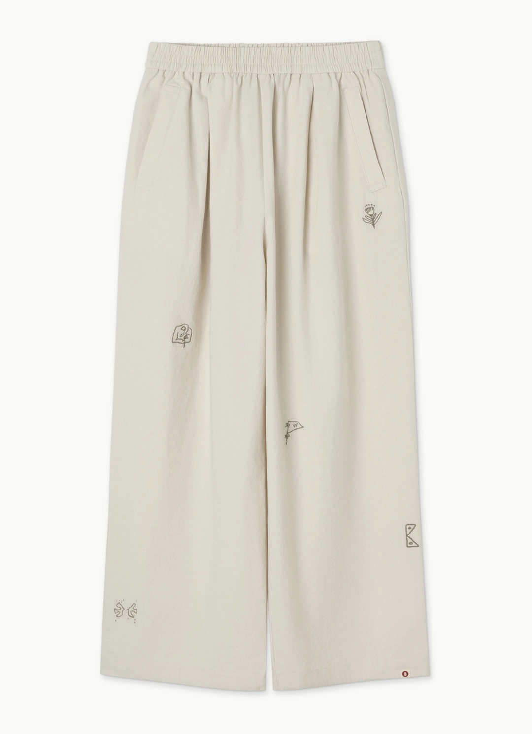 부디무드라 Kasih wide pants__Bone White 상품 이미지 1
