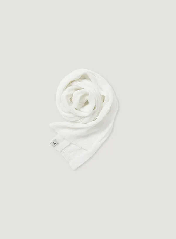 BAIA LINEN SCARF_WHITE