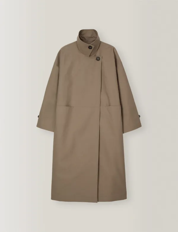 L’Atelier Long Trench Coat (Etoupe)