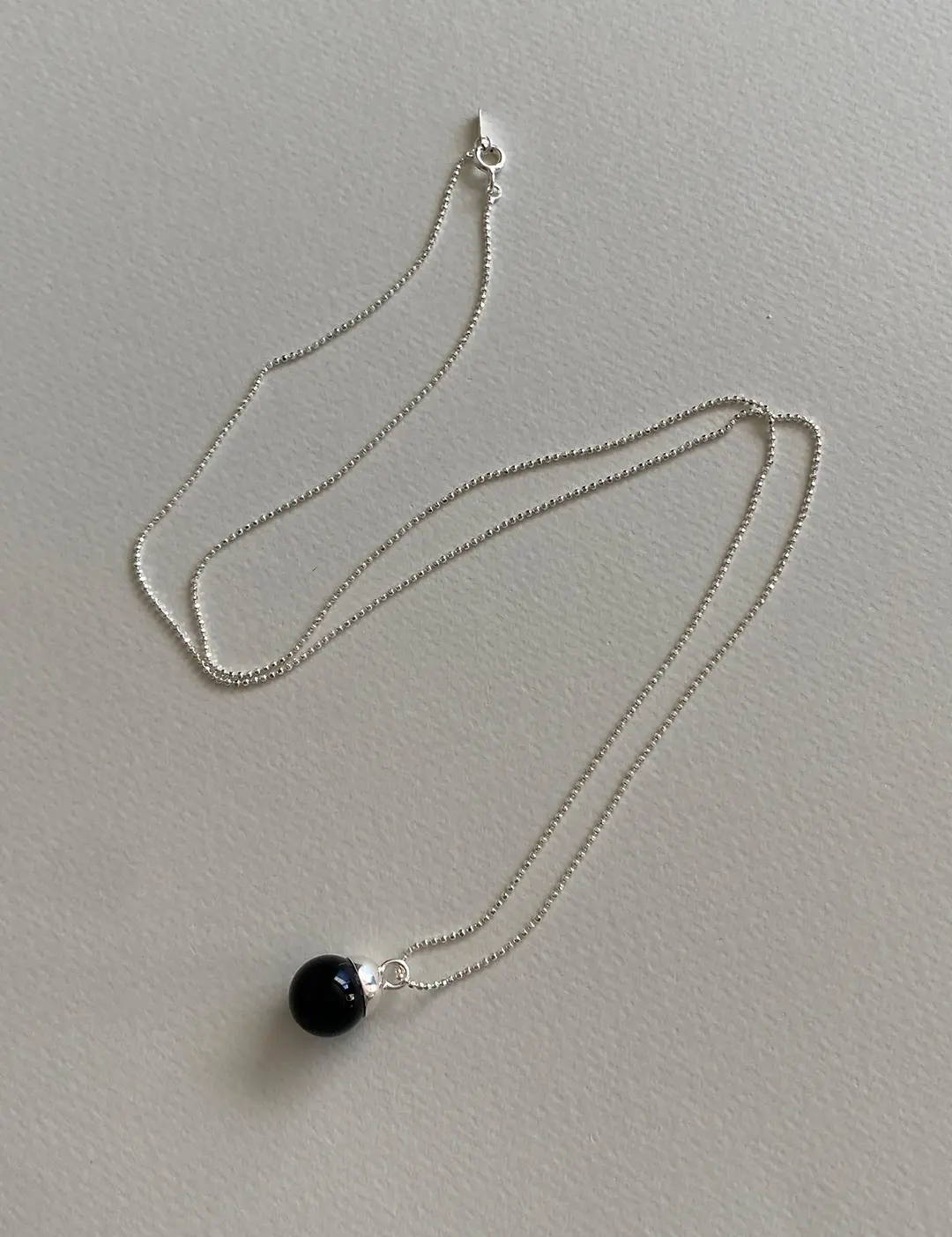 에뜨리브 Onyx Teardrop Necklace 상품 이미지 3