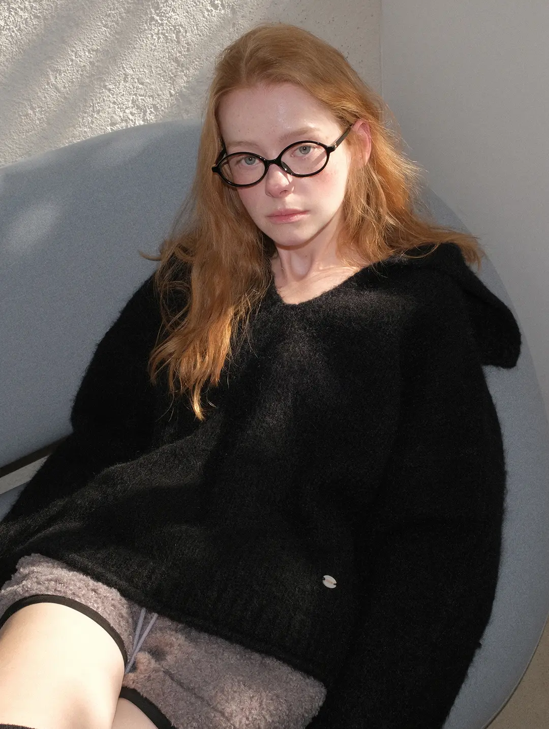 포에토 BELLE SAILOR KNIT - BLACK 상품 이미지 2