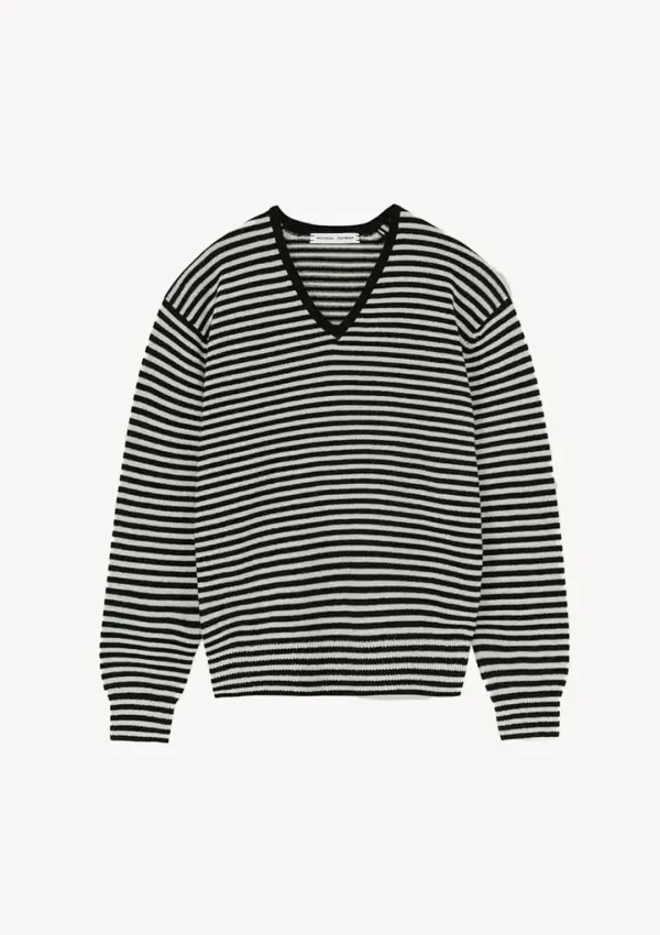 Risca Knit in Black Stripe