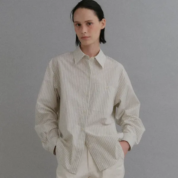 ICHIMEN Stripe shirt_by Japan Fabric