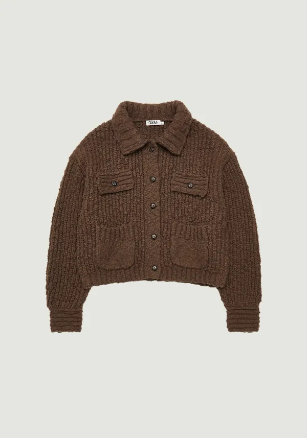 AURORA COLLAR KNIT JACKET