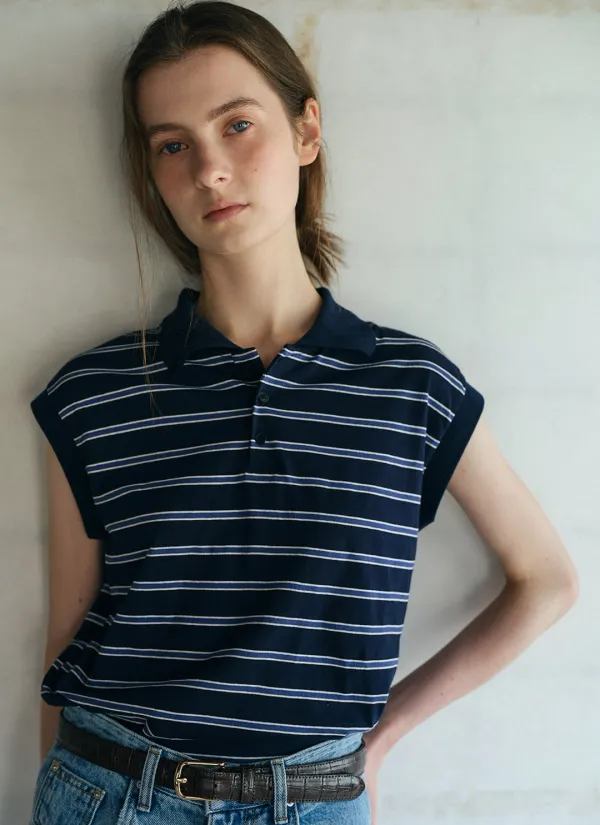 [6/2 예약배송] Tommy Sleeveless (Navy)