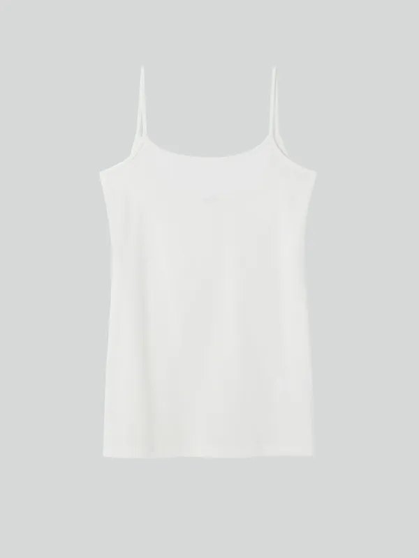 SLIM FIT LONG TOP (OFF WHITE)